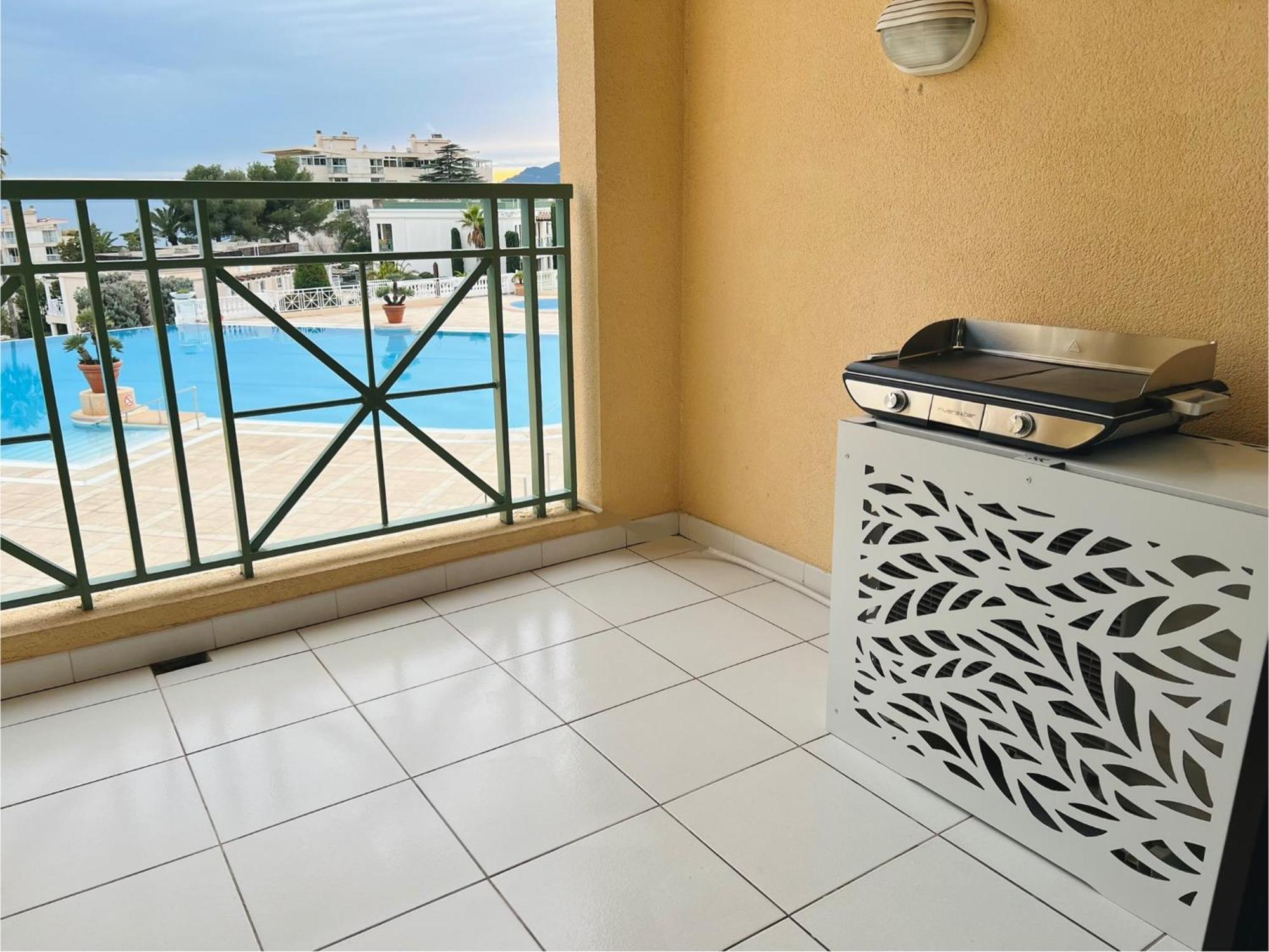 Exceptionnel Sur Cannes Vue Mer Piscine Ngoại thất bức ảnh